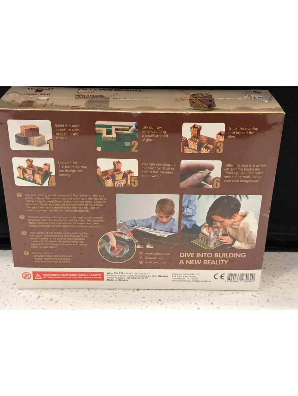 Wise Elk Old Windmill Mini Bricks Constructor Set